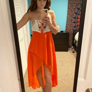 Pink Eve high low dress